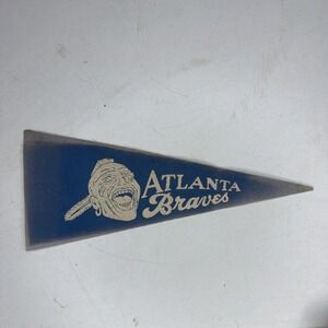 Vintage Atlanta Braves Baseball Mlb 3.75x9 Mini Pennant Flag Rare